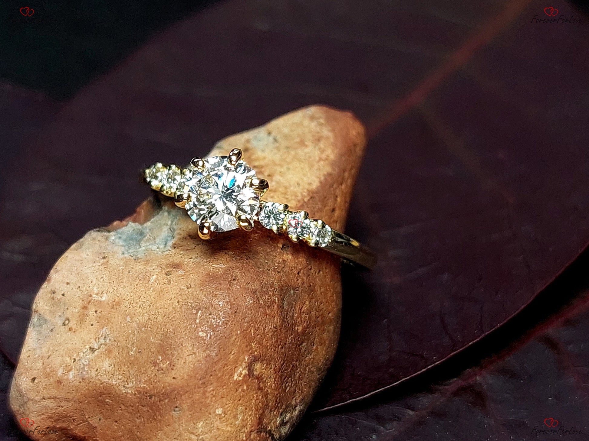 Round Lab Diamond Engagement Ring