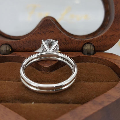 1 Ct Round Lab Diamond Engagement Ring