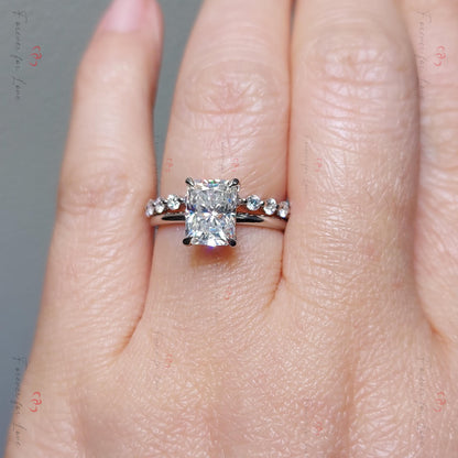2 Ct Radiant Moissanite Eternity Band