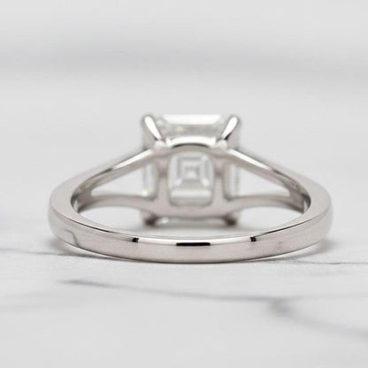 2 Ct IGI Certified Asscher Lab Diamond Solitaire Engagement Ring