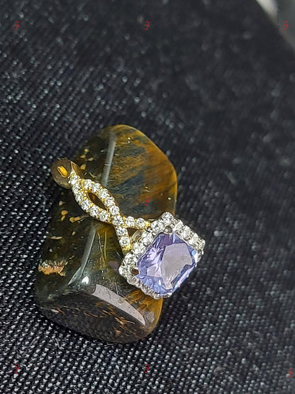 Marquise Blue Diamond, Sapphire Engagement Ring