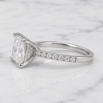 1.25 Ct Princess Lab Diamond Engagement Ring