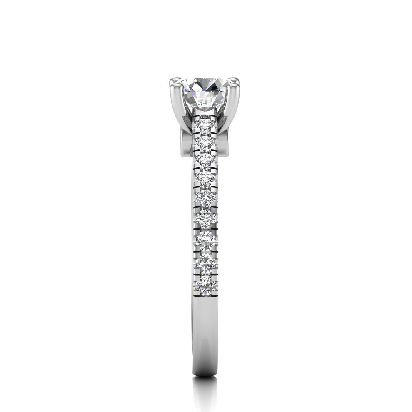 0.5 Ct GIA Certified Round Natural Diamond Solitaire Engagement Ring