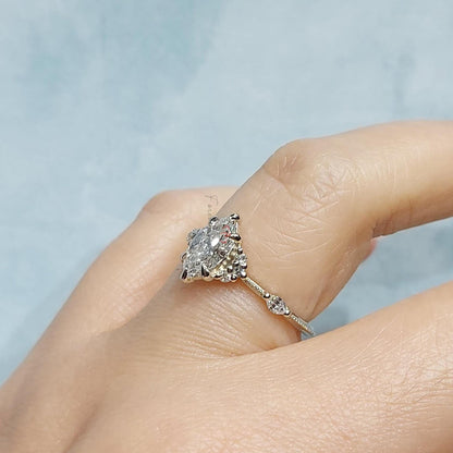 2.0 Ct Marquise Lab Diamond Engagement Ring
