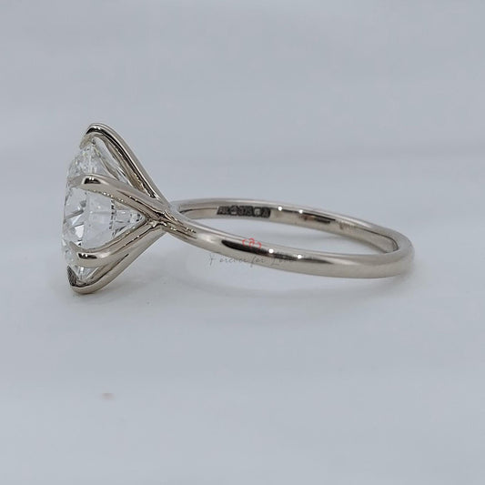 4 Ct Round Diamond Solitaire Engagement Ring