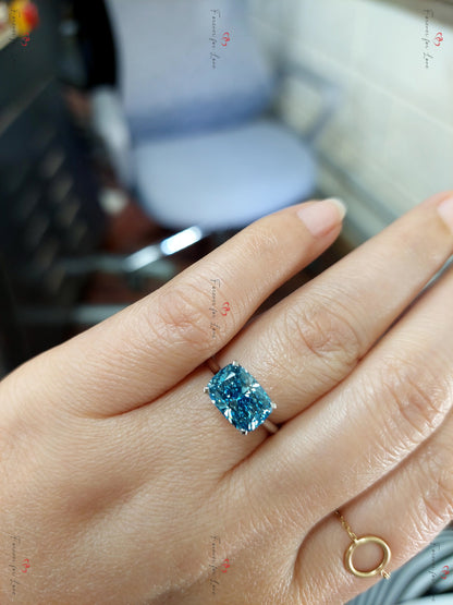 IGI Certified Cushion Lab Diamond Engagement Ring