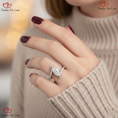 2.25 Ct IGI Certified Marquise Lab Diamond Engagement Ring