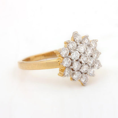 18 Ct Round Natural Diamond Engagement Ring
