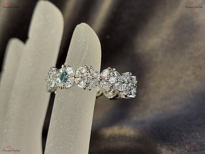 Vintage Natural Diamond Marquise and Round cut Wedding Band Birthstone promise ring Rose Gold engagement band Women anniversary band ring