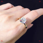 Cushion Old European Cut Moissanite Solitaire Ring Forever For Love