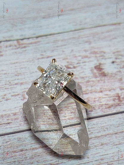 3 Ct Radiant Moissanite Eternity Band