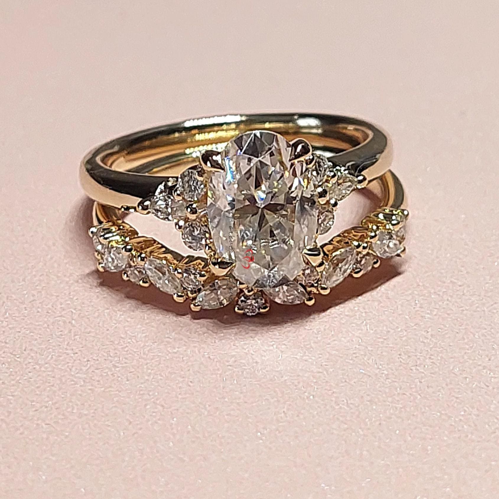 1.5 Ct IGI Certified Oval Lab Diamond Engagement Ring