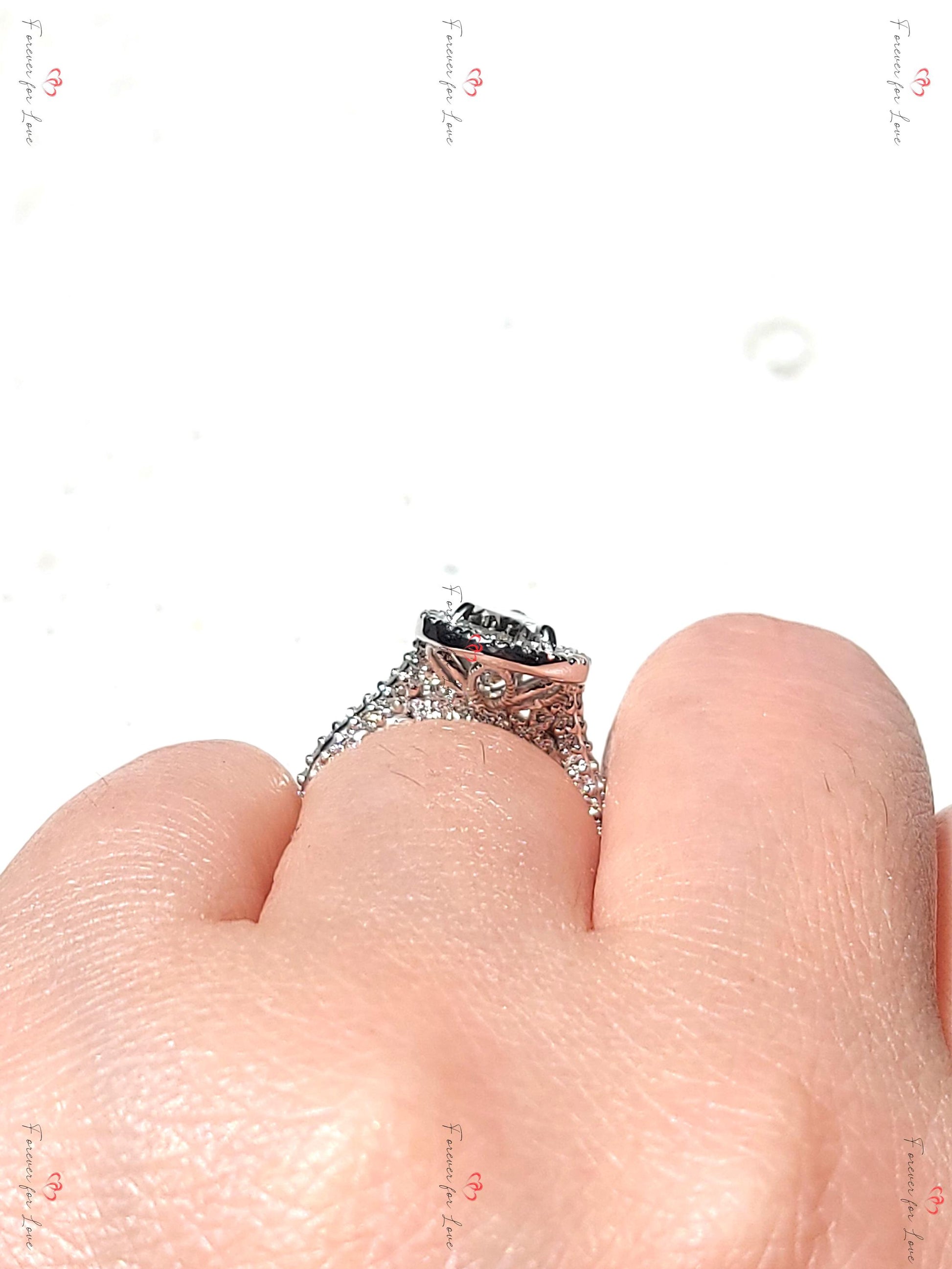 2 Ct Pear Lab Diamond Solitaire Engagement Ring