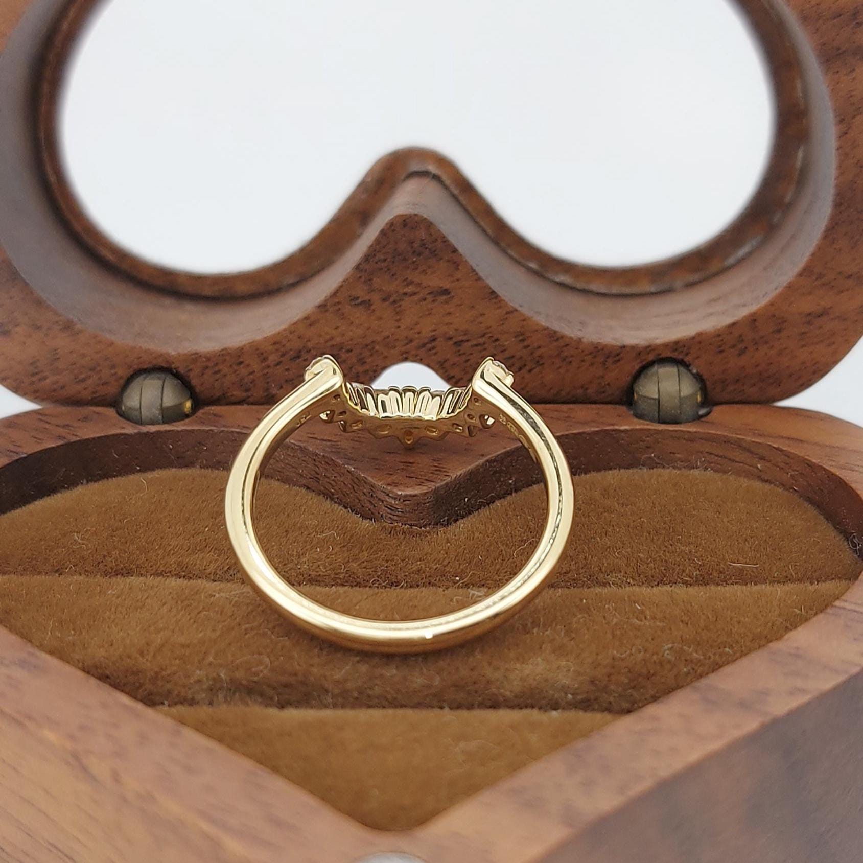 Marquise Diamond Stacking Ring