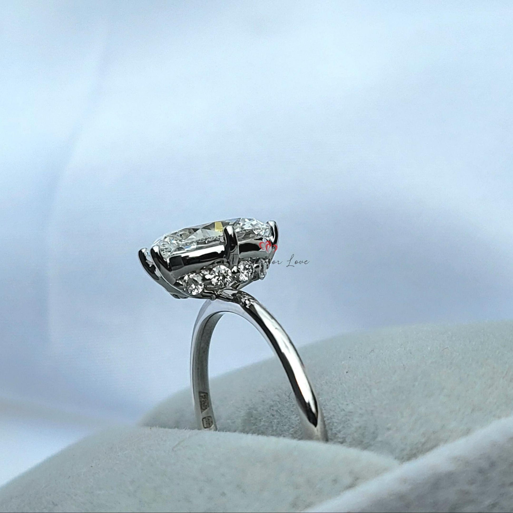 1.3 Ct Oval Diamond Solitaire Engagement Ring