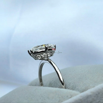 1.3 Ct Oval Diamond Solitaire Engagement Ring