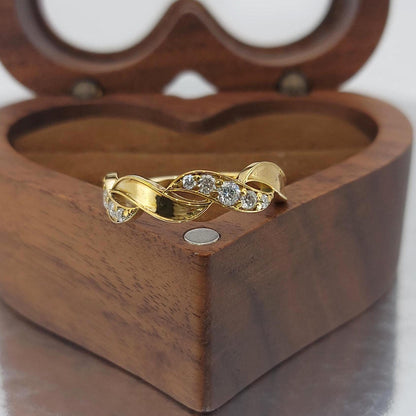 Round Lab Diamond Wedding Band