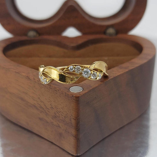 Round Lab Diamond Wedding Band