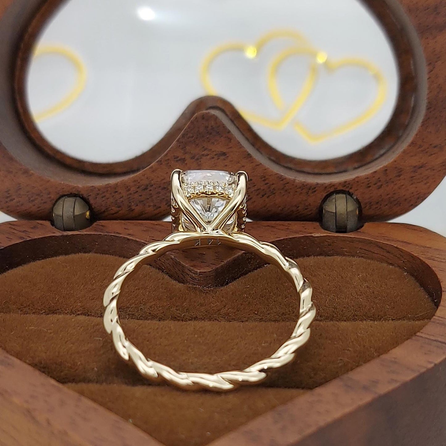 3.5 Ct IGI Certified Cushion Lab Diamond Engagement Ring Cushion cut 1Ct Moissanite Brilliant Cut engagement ring in 935 Argentium Silver — custom handcrafted by Forever For Love