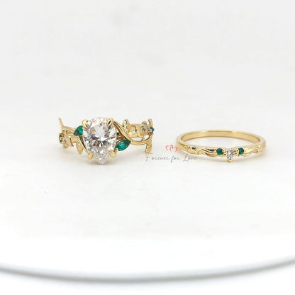 2 Ct IGI Certified Pear Lab Diamond Wedding Ring