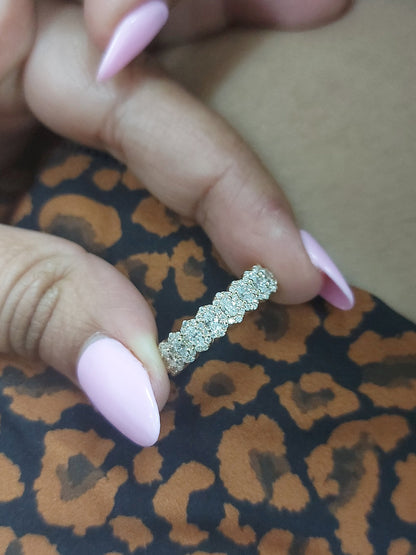 Oval Lab Diamond Full Eternity Band