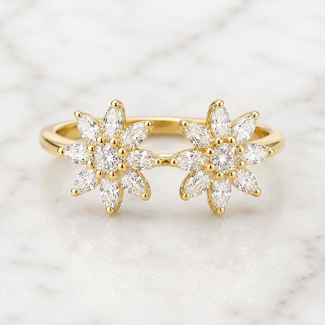 Marquise Lab Diamond Ring