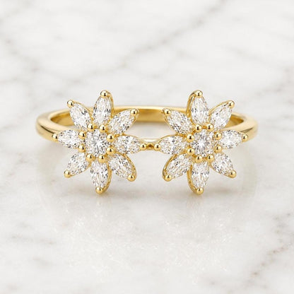 Marquise Lab Diamond Ring