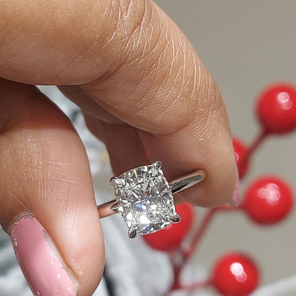 2 Ct IGI Certified Cushion Lab Diamond Engagement Ring