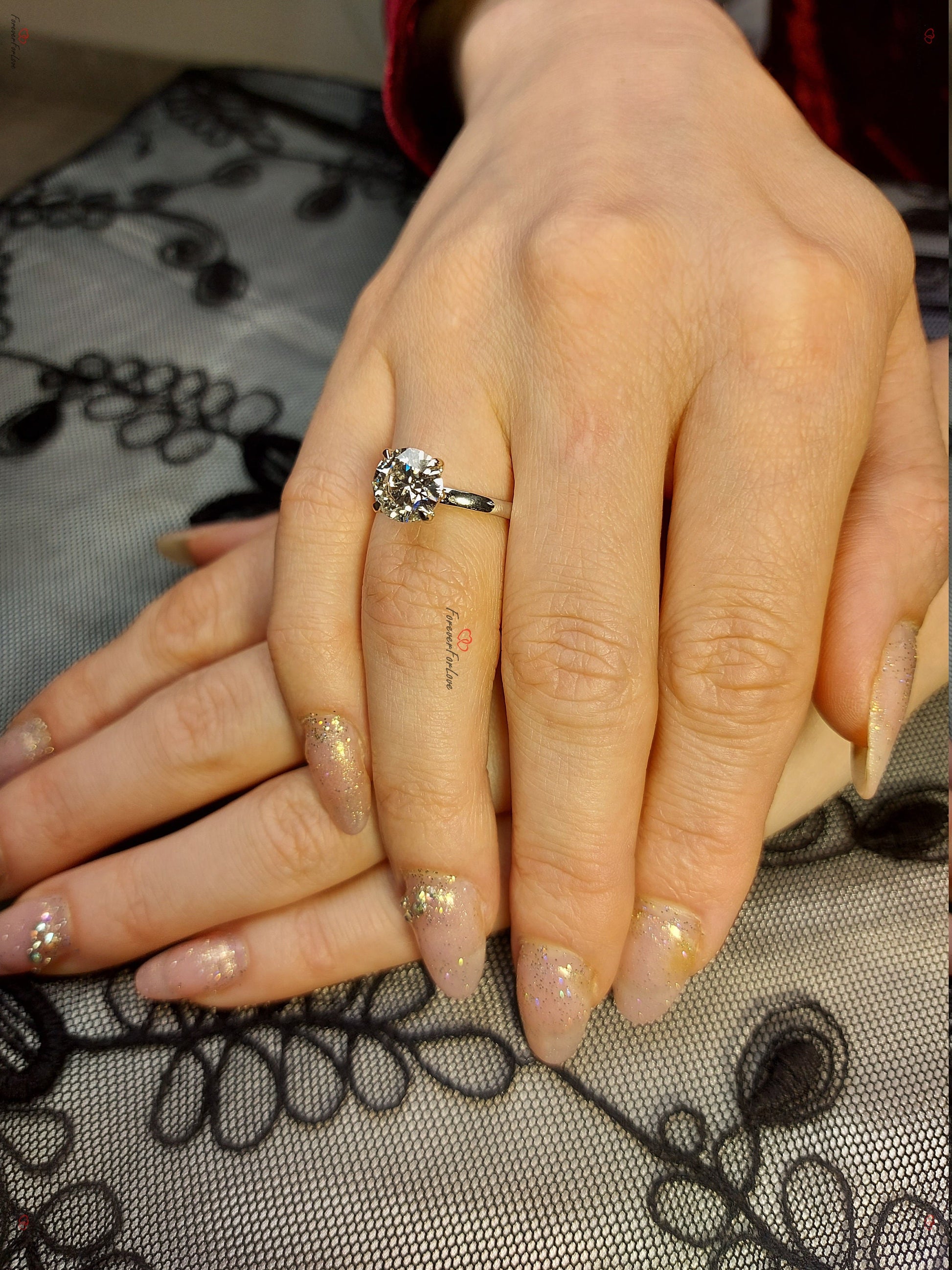 2 Ct Round Diamond Solitaire Engagement Ring
