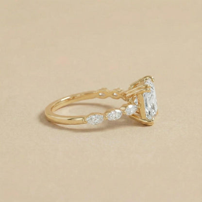 2 Ct IGI Certified Princess Lab Diamond Engagement Ring