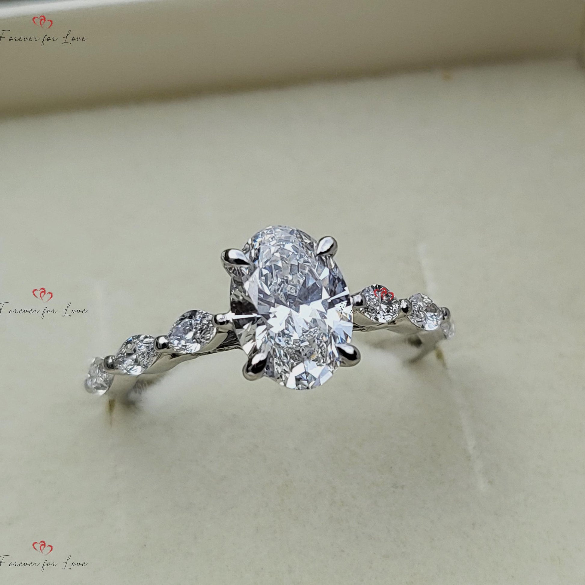 1 Ct IGI Certified Oval Diamond Solitaire Engagement Ring