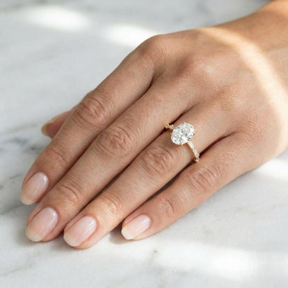2.12 Ct IGI Certified Baguette Lab Diamond Engagement Ring