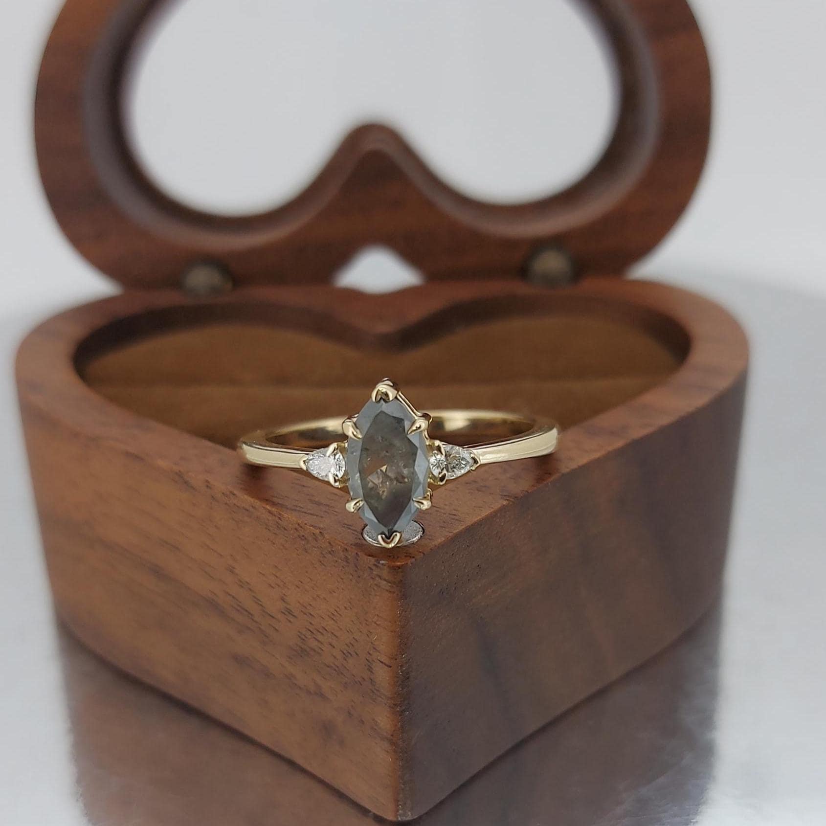 1.5 Ct Marquise Diamond Engagement Ring