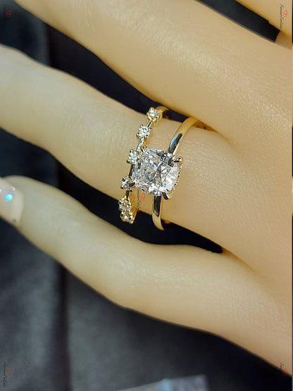 1.2 Ct IGI Certified Cushion Diamond Engagement Ring
