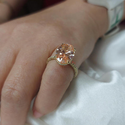 5 Ct IGI Certified Oval Lab Diamond Engagement Ring