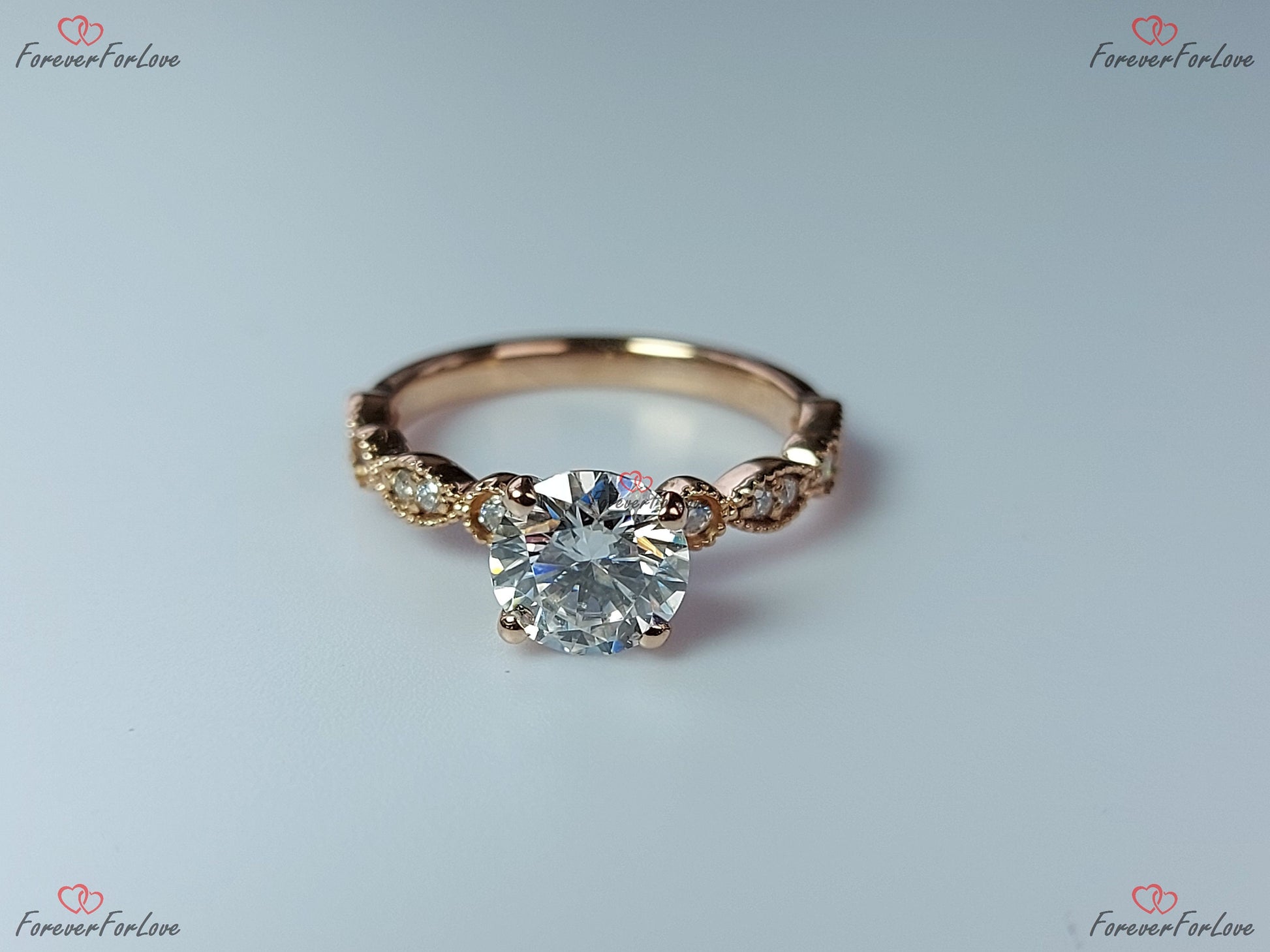 1 Ct IGI Certified Marquise Lab Diamond Ring