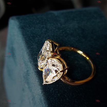 Radiant Moissanite Engagement Ring