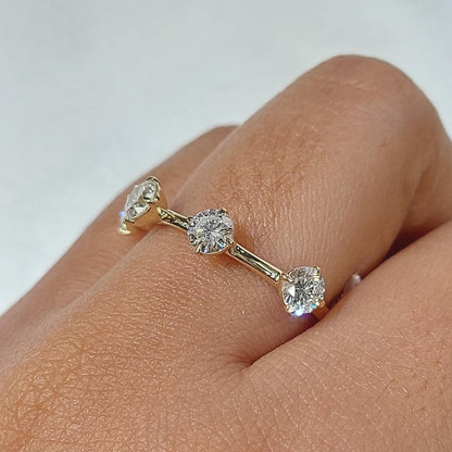 Round Lab Diamond Band