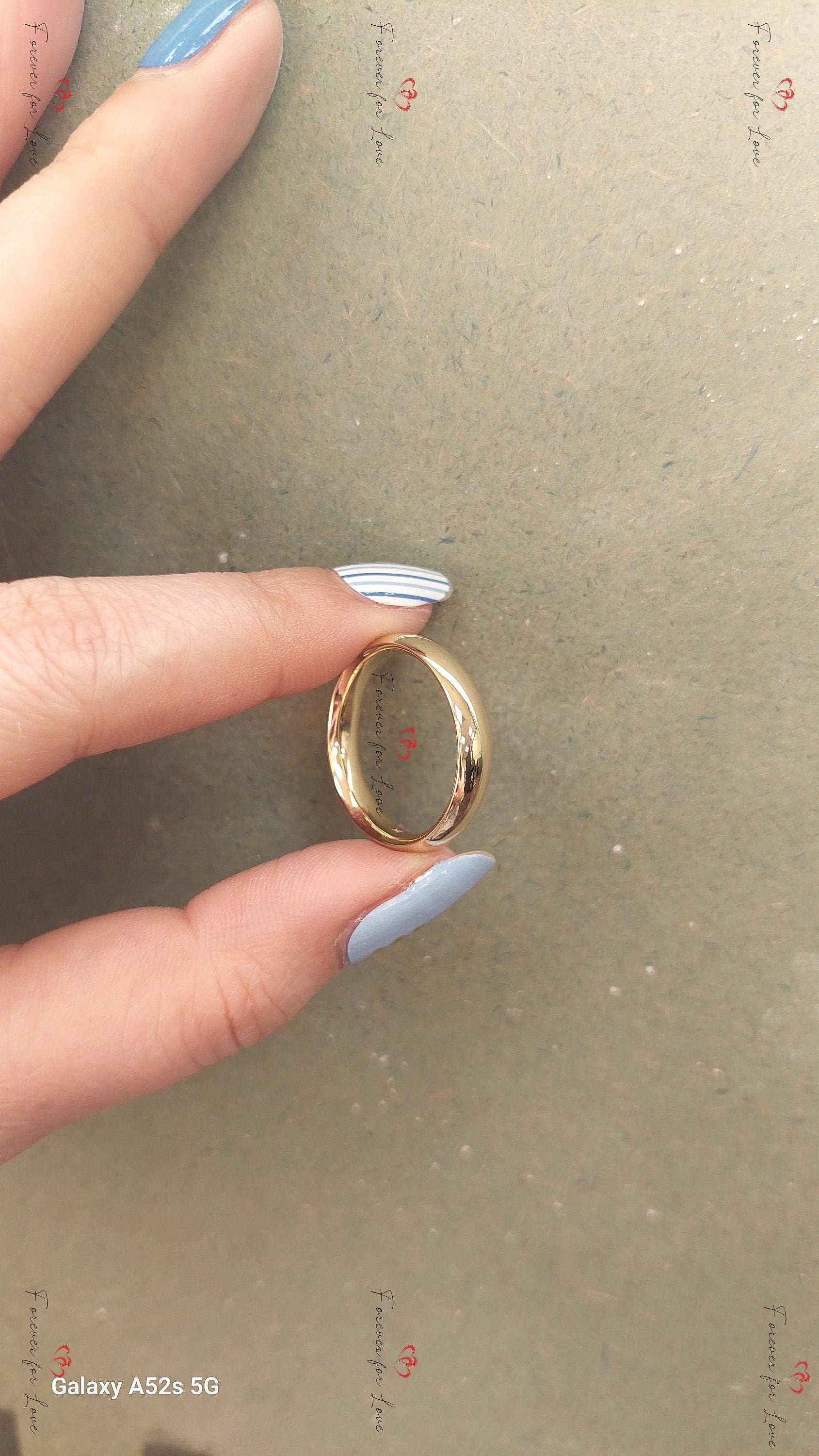 His and Hers Matching Wedding Ring, Plain Engagement Band, Marquise Matching Band Couple Diamond Promise Ring Set Yellow Gold Men's Band