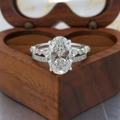 4.8 Ct IGI Certified Oval Lab Diamond Engagement Ring