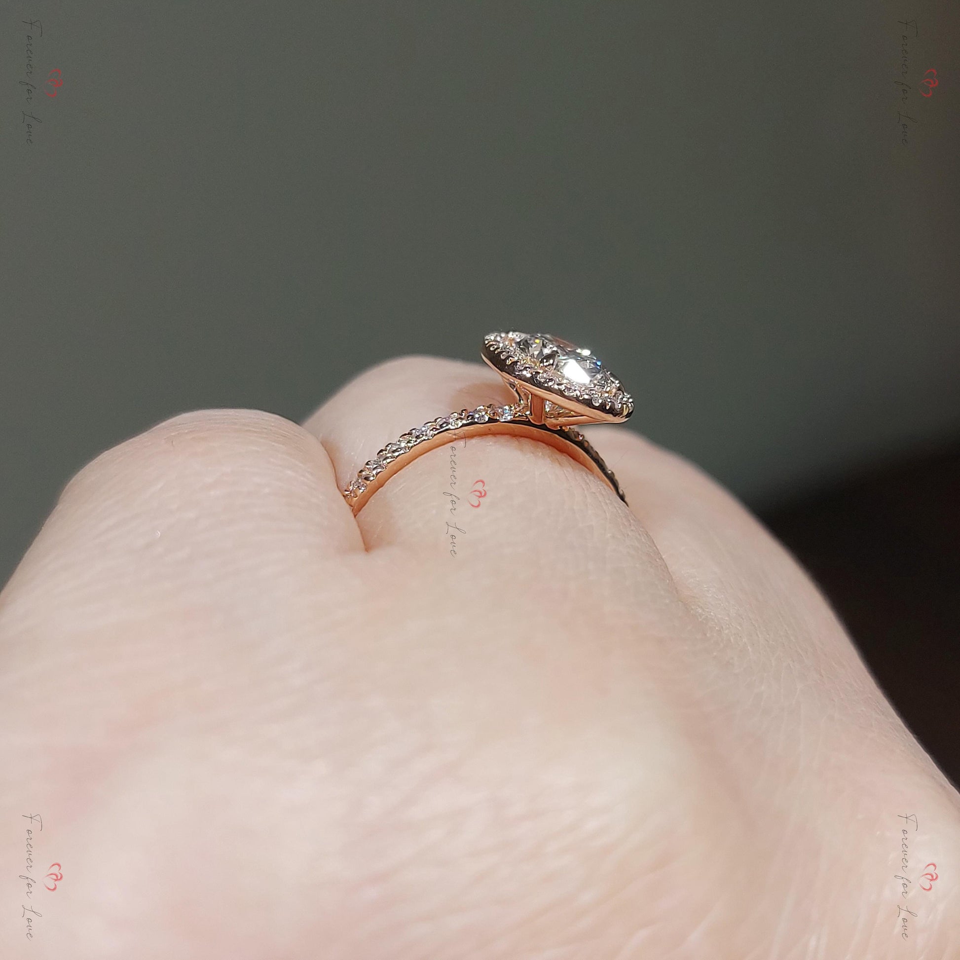 1.50 Ct IGI Certified Oval Lab Diamond Solitaire Engagement Ring