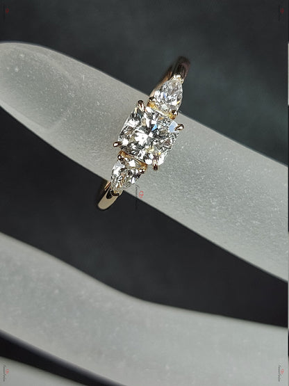1 Ct GIA Certified Cushion Diamond Engagement Ring