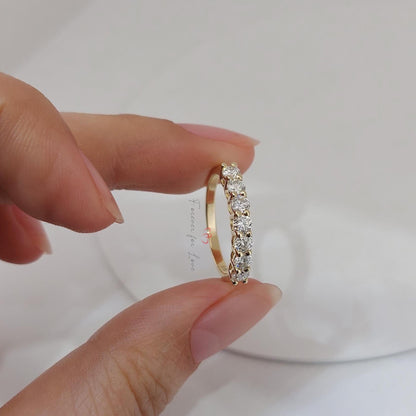 Round Lab Diamond Stacking Ring