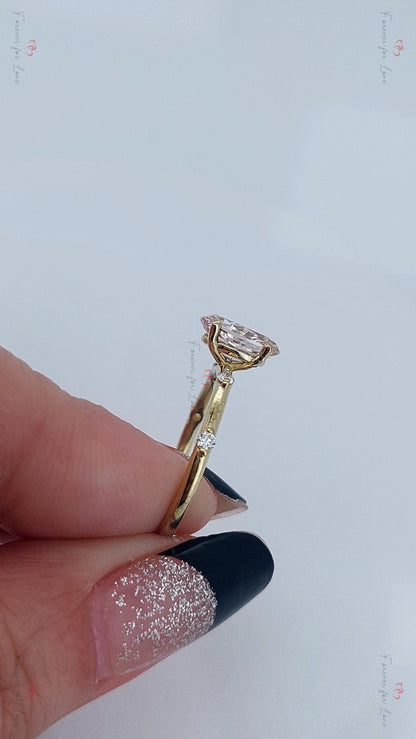IGI Certified Oval Lab Diamond Engagement Ring