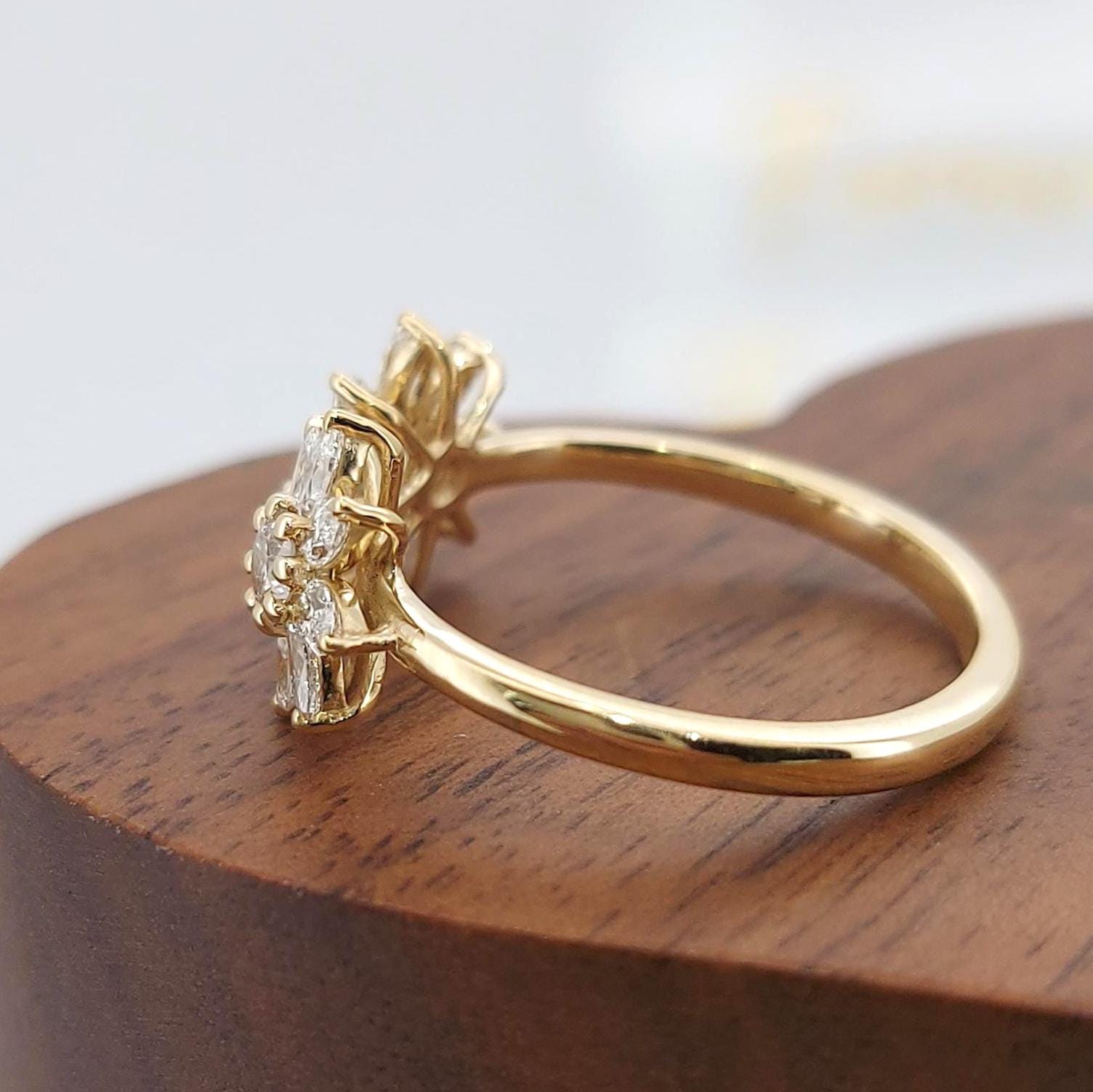Marquise Lab Diamond Ring