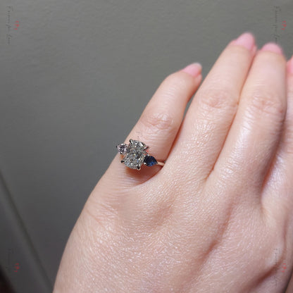 2.00 Ct IGI Certified Cushion Lab Diamond Engagement Ring