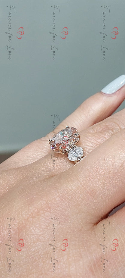 6 Ct IGI Certified Oval Lab Diamond Engagement Ring