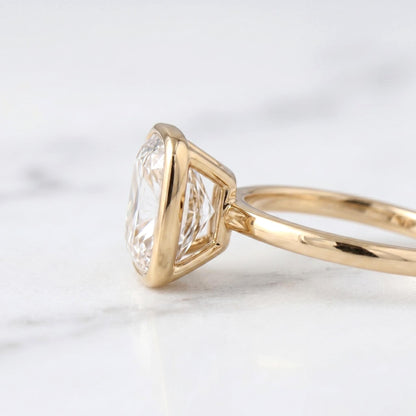 3 Ct IGI Certified Cushion Lab Diamond Engagement Ring