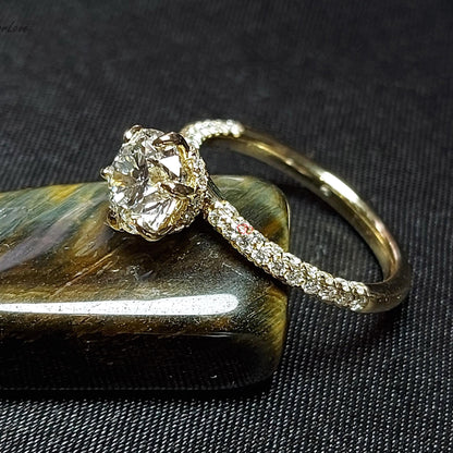 1.2 Ct IGI Certified Round Lab Diamond Solitaire Engagement Ring