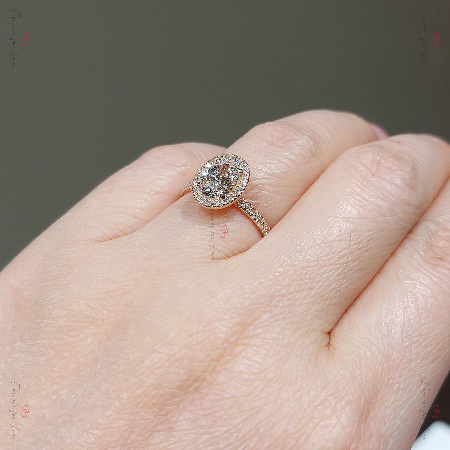 1.50 Ct IGI Certified Oval Lab Diamond Solitaire Engagement Ring Oval cut 1Ct Moissanite Brilliant Cut engagement ring in 935 Argentium Silver — custom handcrafted by Forever For Love